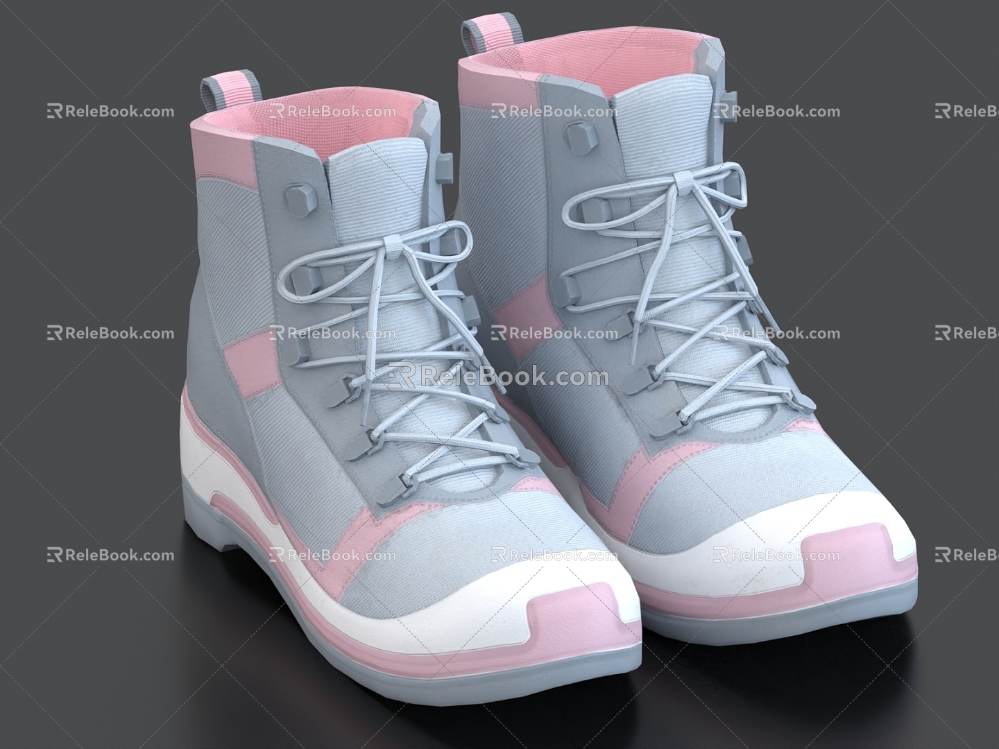 Girls Shoes Girls Shoes High Boots Boots Casual Shoes sneaker 3d model