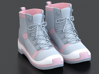 Girls Shoes Girls Shoes High Boots Casual Shoes sneaker 3d model