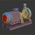 Industrial Electric Motor Driven Pump Unit With Metal Base And Mechanical Structure