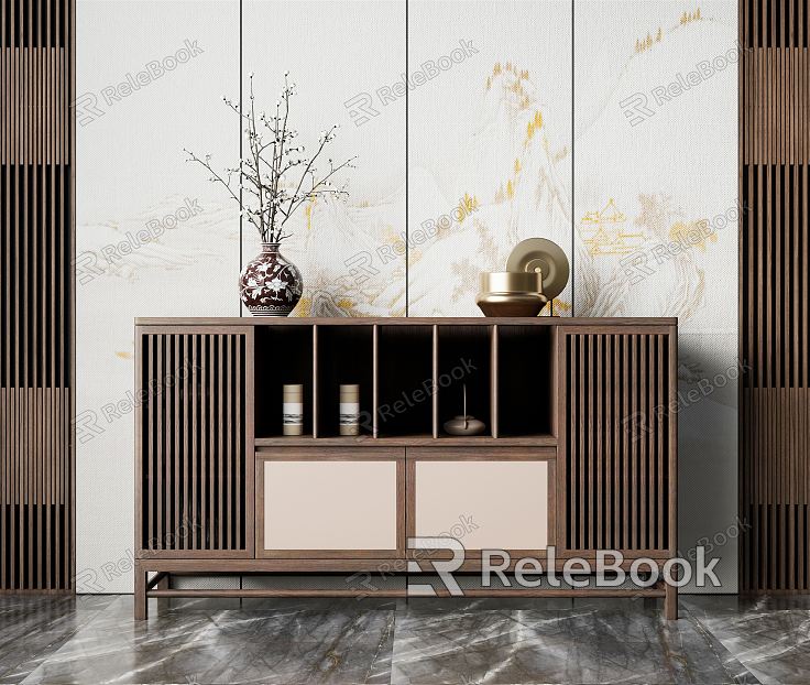 New Chinese-style Sideboard Sideboard Decorative Cabinet model