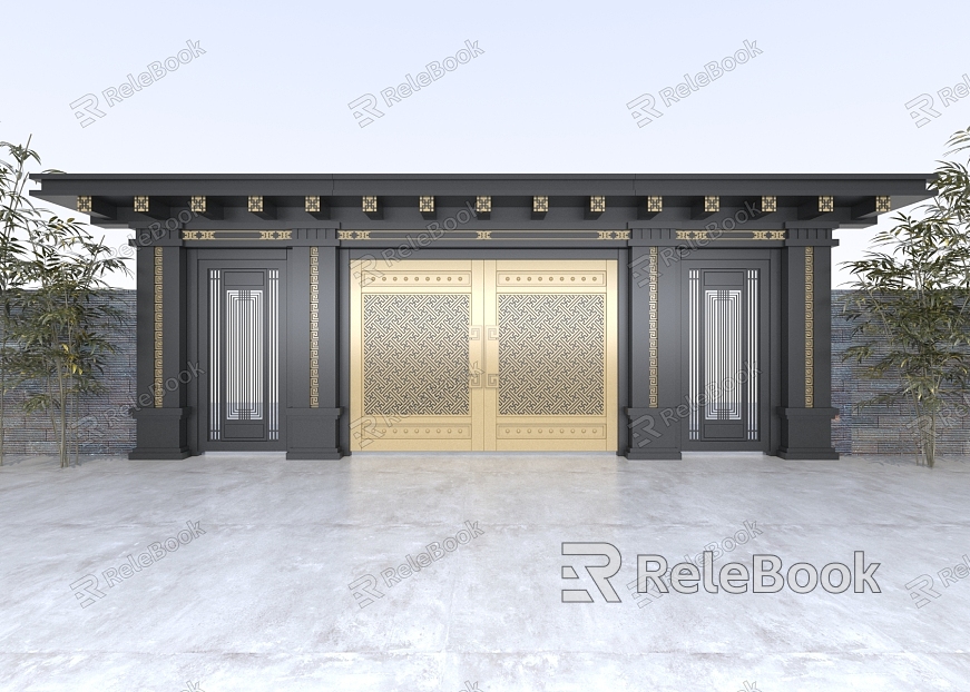 new chinese style gate model