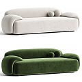 Modern Multiplayer Sofa AMA Curved Sofa Fabric Sofa 3d model