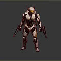 Mech Warrior Mech Soldier Machine Battlearm Mechanical Battlearm Machine Fighter Robot 3d model