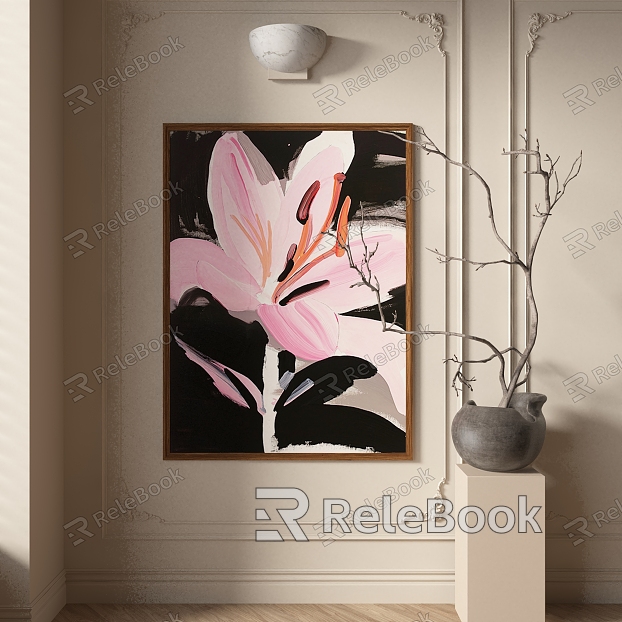 New Chinese abstract decorative painting model