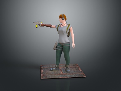 Special Police Special Forces biochemical crisis role soldier mercenary 3d model