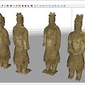 Qin Dynasty Terracotta Warriors and Horses 3d model