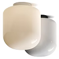 Modern Round Cream And White Ceiling Light For Home Decoration 3d model