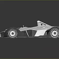 Futuristic Sports Car With Open Cockpit Sleek Aerodynamic Design And Alloy Wheels