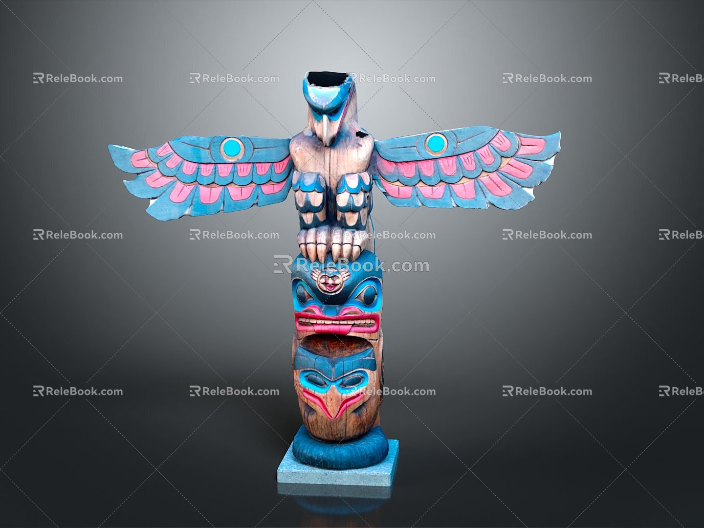 Ruins Relics Maya Ruins Maya Totem Totem Tribal Totem Ancient Ruins Ancient Cultural Relics 3d model