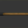 Vintage Metal Axe With Smooth Wooden Handle On Dark Reflective Background