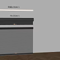 Electric rolling gate rolling shutter door open warehouse rolling shutter door hidden garage rolling gate 3d model