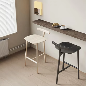 Modern Bar Chair Combination Dining Table Chair 3d model