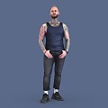 modern man 3d model