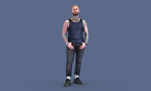 modern man 3d model