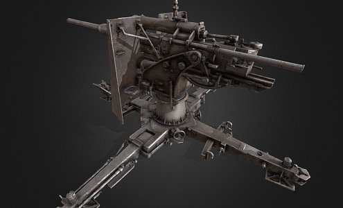 Antiaircraft Gun Ver 01 3d model