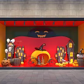 Modern Window Halloween Window 3d model