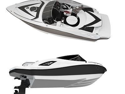 Modern Speedboat Yacht Boat model