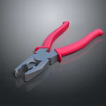 Professional Hardware Pliers With Red Handles And Metal Jaws For DIY Projects
