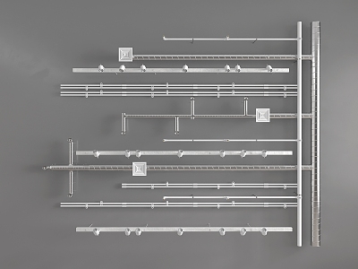 ceiling pipe ventilation pipe fire pipe central air conditioning pipe industrial pipe model