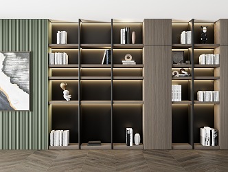 Bookcase SU model 3d model