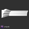 White Decorative Architectural Molding With Layered Structure And Smooth Surface For Interior Design