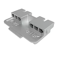 Silver Industrial Metal Component With Multiple Holes And Mechanical Structure