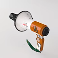 Orange Black Commercial Handheld Portable Business Equipment With Green Strap And Safety Alarm