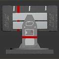 laser tower turret turntable sci-fi tower defense game tower defense sci-fi turret game turret game turret 3d model