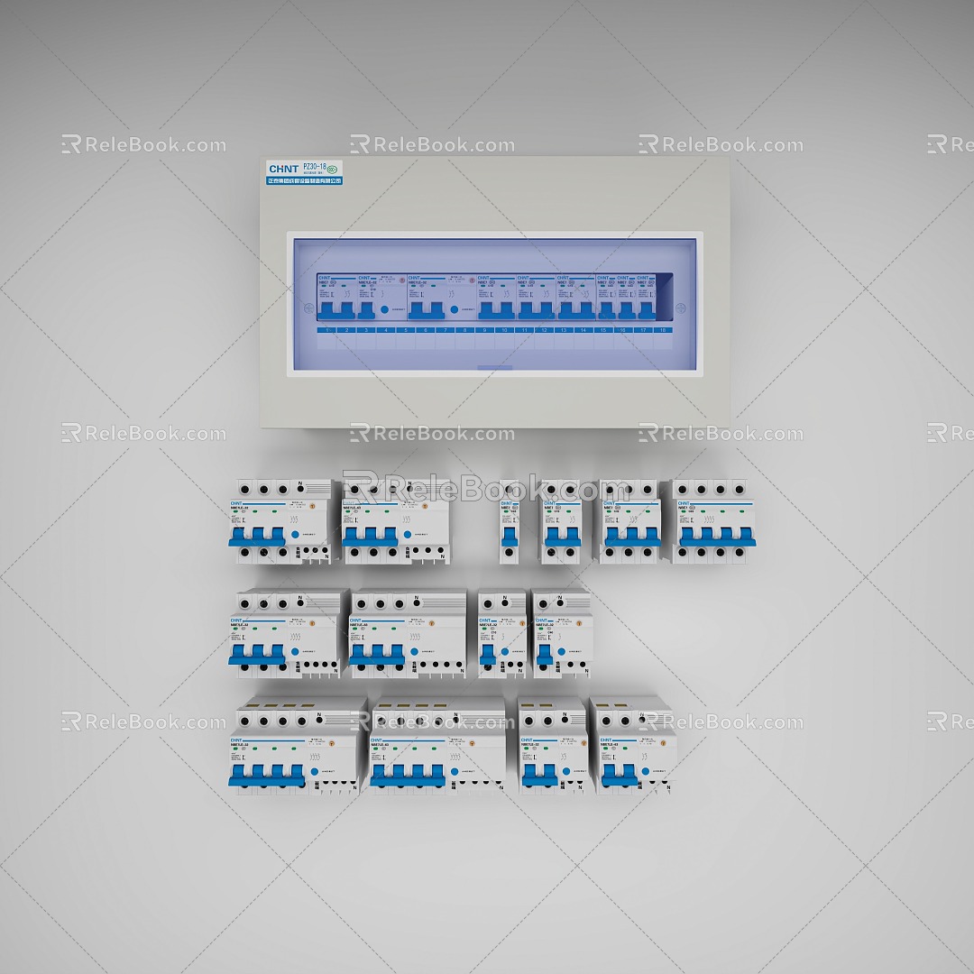 circuit breaker leakage protection switch air switch ammeter switch isolating switch fuse switch leakage protector 3d model