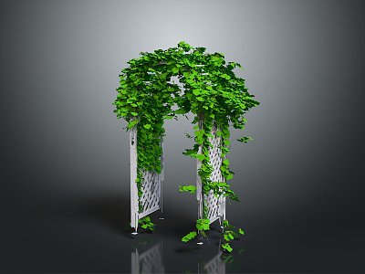 Ornament Flower Arch Plant Arch Heart Arch 3d model