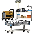 Essential Medical Devices Including Dental Chair Mobile Medical Cart IV Stand And Hospital Beds
