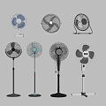 Modern Electric Fan Floor Fan Desk Fan Ceiling Fan Wall Swing Head Fan 3d model