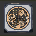 Intricate Metallic Cube With Visible Gear Mechanisms And Mechanical Components