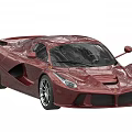 Red Sports Car With Sleek Aerodynamic Body And Shiny Alloy Wheels
