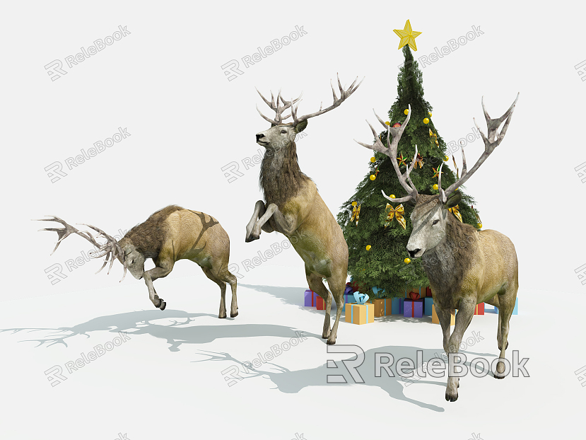 Modern Deer Reindeer model