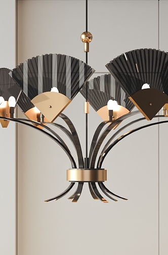 Chandelier Decorative lamp Fixtures 3d model