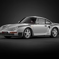 Silver Porsche 911 Classic Two Door Sports Car With Alloy Wheels And Leather Interior