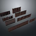Wooden Fence Panels With Various Designs And Different Lengths