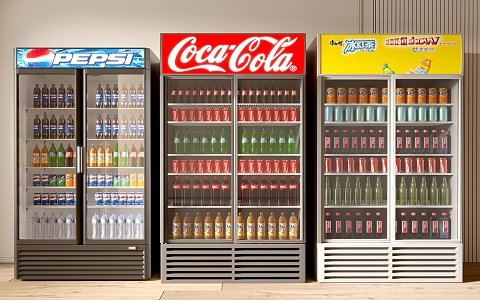 Freezer Convenience Store Beverage Cabinet Cold Drink Cabinet Beverage Display Cabinet 3d model