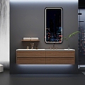 Bathroom Cabinet Wash Table 3d model