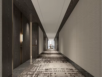 Modern aisle 3d model