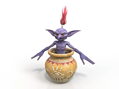Fantasy Style Little Demon Goblin Elf Little Monster Cartoon Characters Anime Characters Game Characters Game Characters Realistic Characters Cartoon Characters 3d model