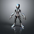 Robot Assistant Small Robot Butler Robot Butler Figure Game Figure 3d model