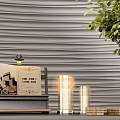 Modern CCD Hotel End View Table Ornaments Floriculture Combination Green Plant Table Lamp Table Moss Screen 3d model