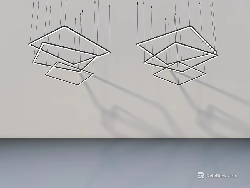 Modern Hinged Door With Sleek Design For Contemporary Kitchen Interior Space 3d model