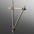 Modern Wall Lamp With Geometric Metal Frame And Glass Light Fixture Design