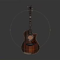 Handcrafted Acoustic Guitar With Natural Wood Grain For Daily Use And Decoration