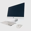 Sleek Apple iMac Desktop Setup With Monitor Keyboard And Wireless Mouse