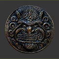 Medieval Shield Ancient Shield Defensive Weapon Ancient Shield Iron Shield Protective Shield Wooden Shield 3d model