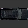 Dark Blue Vintage Jeep SUV With Roof Rack And Alloy Wheels Design